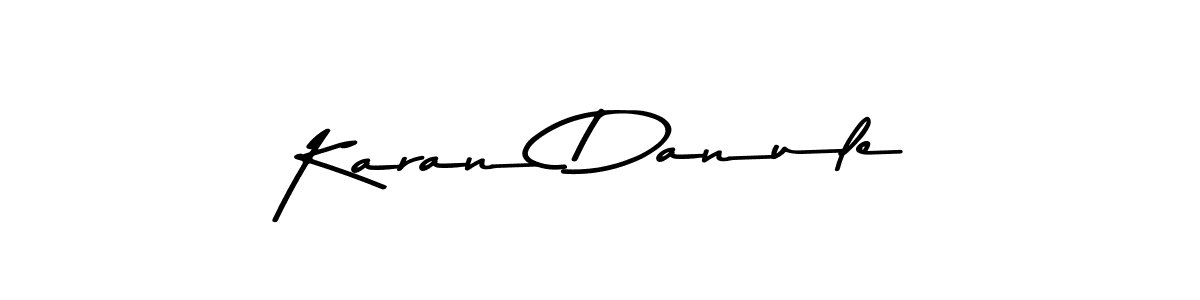 Design your own signature with our free online signature maker. With this signature software, you can create a handwritten (Asem Kandis PERSONAL USE) signature for name Karan Danule. Karan Danule signature style 9 images and pictures png