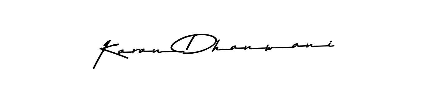 Also we have Karan Dhanwani name is the best signature style. Create professional handwritten signature collection using Asem Kandis PERSONAL USE autograph style. Karan Dhanwani signature style 9 images and pictures png