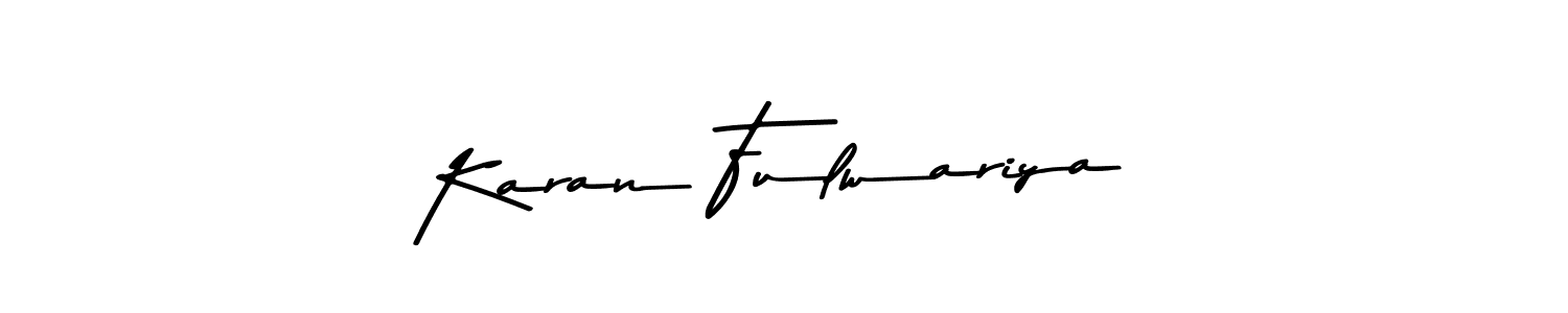 Also You can easily find your signature by using the search form. We will create Karan Fulwariya name handwritten signature images for you free of cost using Asem Kandis PERSONAL USE sign style. Karan Fulwariya signature style 9 images and pictures png