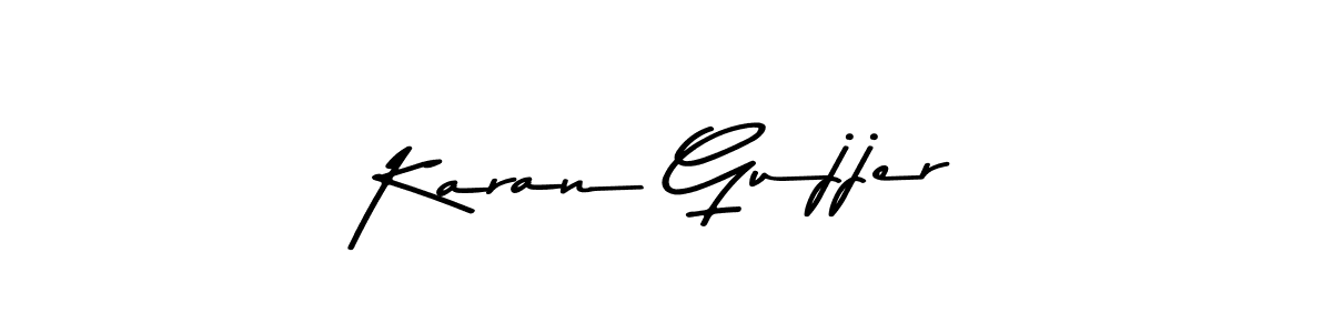 Use a signature maker to create a handwritten signature online. With this signature software, you can design (Asem Kandis PERSONAL USE) your own signature for name Karan Gujjer. Karan Gujjer signature style 9 images and pictures png