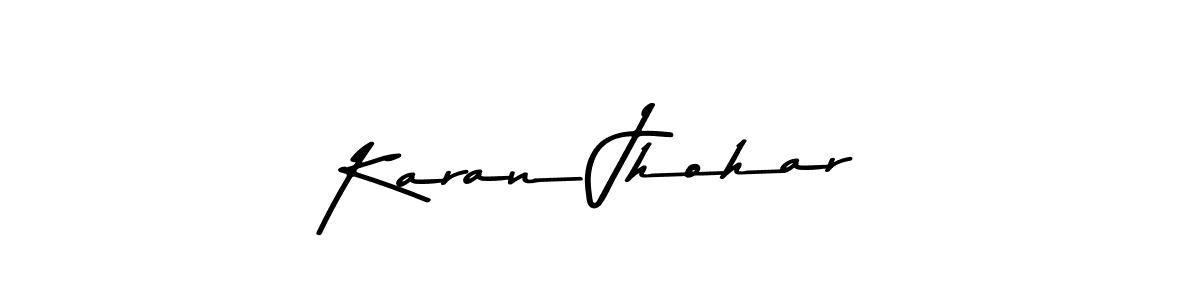 How to make Karan Jhohar name signature. Use Asem Kandis PERSONAL USE style for creating short signs online. This is the latest handwritten sign. Karan Jhohar signature style 9 images and pictures png