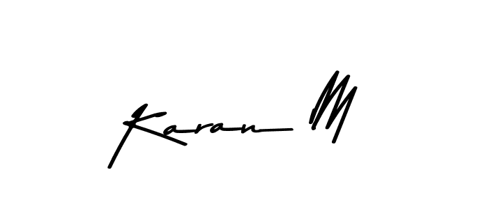 How to Draw Karan M signature style? Asem Kandis PERSONAL USE is a latest design signature styles for name Karan M. Karan M signature style 9 images and pictures png