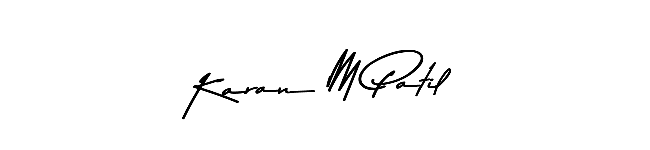 Also we have Karan M Patil name is the best signature style. Create professional handwritten signature collection using Asem Kandis PERSONAL USE autograph style. Karan M Patil signature style 9 images and pictures png