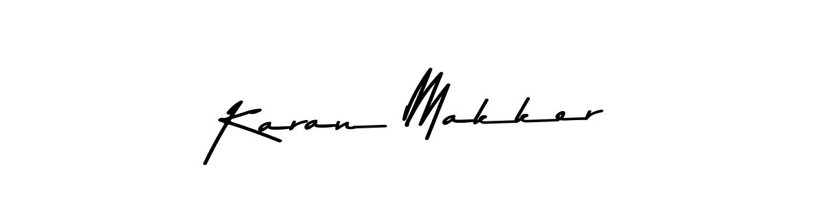 How to make Karan Makker signature? Asem Kandis PERSONAL USE is a professional autograph style. Create handwritten signature for Karan Makker name. Karan Makker signature style 9 images and pictures png