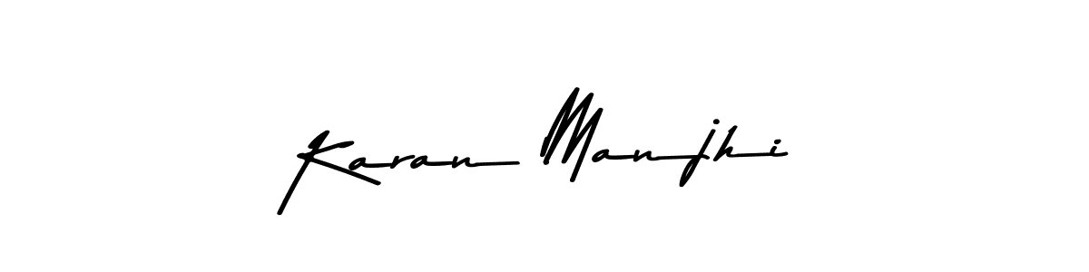 Make a beautiful signature design for name Karan Manjhi. With this signature (Asem Kandis PERSONAL USE) style, you can create a handwritten signature for free. Karan Manjhi signature style 9 images and pictures png