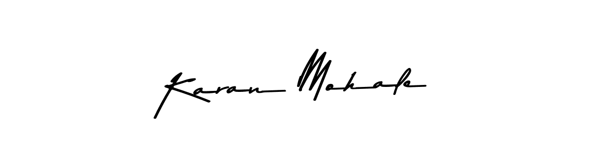 Use a signature maker to create a handwritten signature online. With this signature software, you can design (Asem Kandis PERSONAL USE) your own signature for name Karan Mohale. Karan Mohale signature style 9 images and pictures png