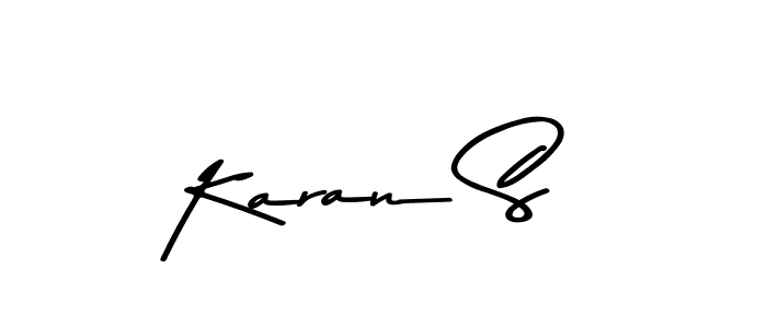 The best way (Asem Kandis PERSONAL USE) to make a short signature is to pick only two or three words in your name. The name Karan S include a total of six letters. For converting this name. Karan S signature style 9 images and pictures png