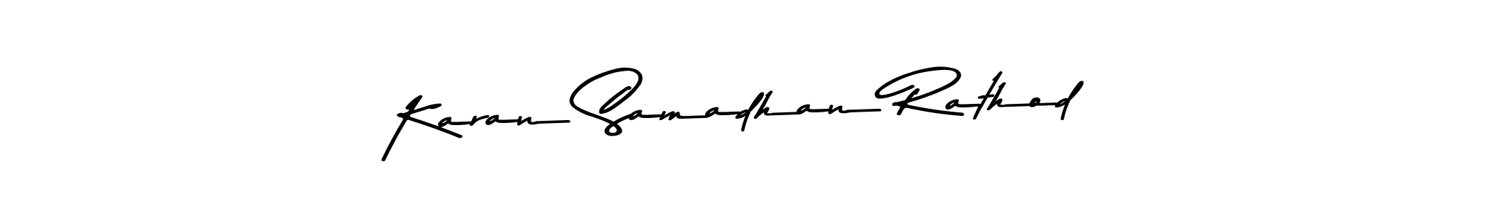 Use a signature maker to create a handwritten signature online. With this signature software, you can design (Asem Kandis PERSONAL USE) your own signature for name Karan Samadhan Rathod. Karan Samadhan Rathod signature style 9 images and pictures png