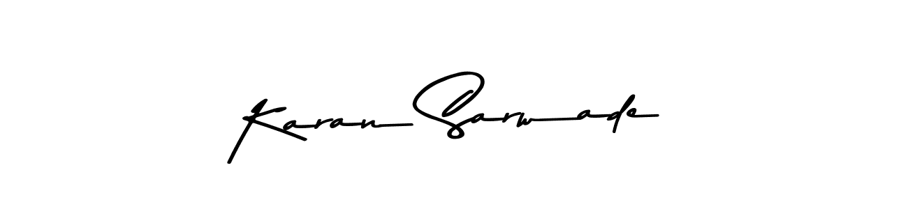 Similarly Asem Kandis PERSONAL USE is the best handwritten signature design. Signature creator online .You can use it as an online autograph creator for name Karan Sarwade. Karan Sarwade signature style 9 images and pictures png
