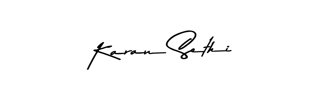 Design your own signature with our free online signature maker. With this signature software, you can create a handwritten (Asem Kandis PERSONAL USE) signature for name Karan Sethi. Karan Sethi signature style 9 images and pictures png