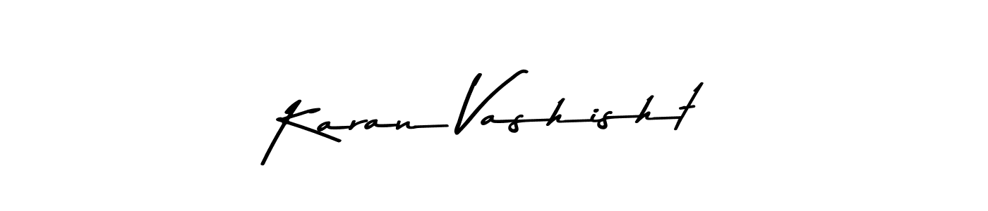 Make a beautiful signature design for name Karan Vashisht. With this signature (Asem Kandis PERSONAL USE) style, you can create a handwritten signature for free. Karan Vashisht signature style 9 images and pictures png