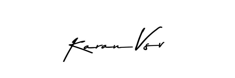 Make a beautiful signature design for name Karan Vsv. With this signature (Asem Kandis PERSONAL USE) style, you can create a handwritten signature for free. Karan Vsv signature style 9 images and pictures png