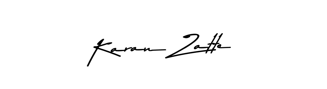 Also we have Karan Zatte name is the best signature style. Create professional handwritten signature collection using Asem Kandis PERSONAL USE autograph style. Karan Zatte signature style 9 images and pictures png