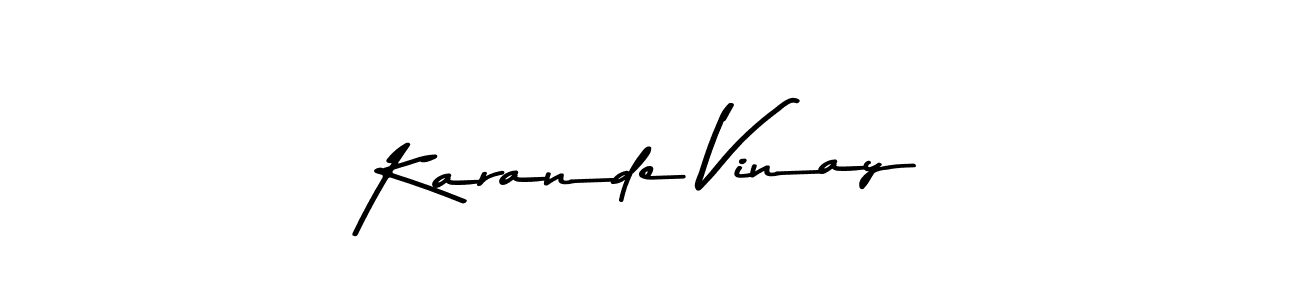 Make a beautiful signature design for name Karande Vinay. Use this online signature maker to create a handwritten signature for free. Karande Vinay signature style 9 images and pictures png