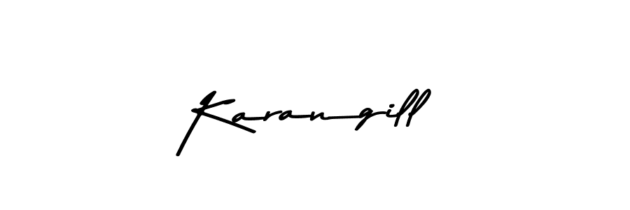 Use a signature maker to create a handwritten signature online. With this signature software, you can design (Asem Kandis PERSONAL USE) your own signature for name Karangill. Karangill signature style 9 images and pictures png