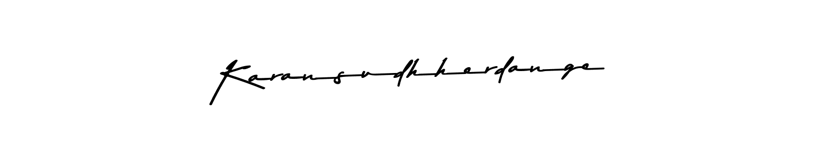 You should practise on your own different ways (Asem Kandis PERSONAL USE) to write your name (Karansudhherdange) in signature. don't let someone else do it for you. Karansudhherdange signature style 9 images and pictures png