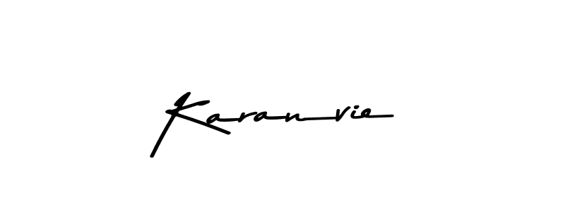 Also we have Karanvie name is the best signature style. Create professional handwritten signature collection using Asem Kandis PERSONAL USE autograph style. Karanvie signature style 9 images and pictures png