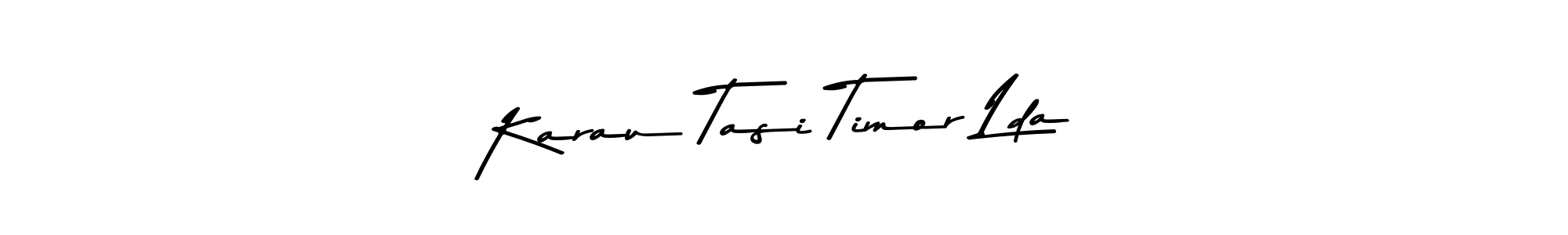 Create a beautiful signature design for name Karau Tasi Timor Lda. With this signature (Asem Kandis PERSONAL USE) fonts, you can make a handwritten signature for free. Karau Tasi Timor Lda signature style 9 images and pictures png