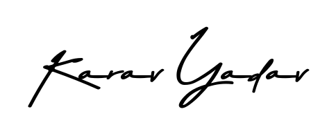 Make a beautiful signature design for name Karav Yadav. With this signature (Asem Kandis PERSONAL USE) style, you can create a handwritten signature for free. Karav Yadav signature style 9 images and pictures png