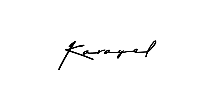 Use a signature maker to create a handwritten signature online. With this signature software, you can design (Asem Kandis PERSONAL USE) your own signature for name Karayel. Karayel signature style 9 images and pictures png