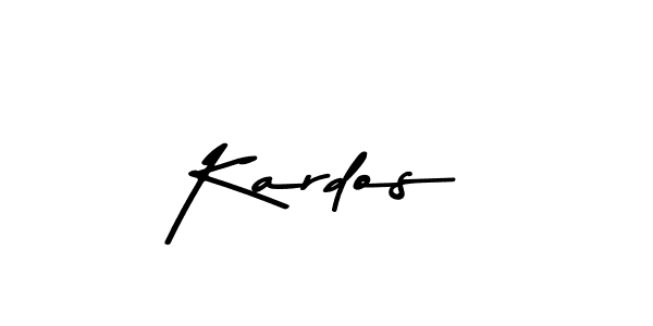 How to make Kardos name signature. Use Asem Kandis PERSONAL USE style for creating short signs online. This is the latest handwritten sign. Kardos signature style 9 images and pictures png