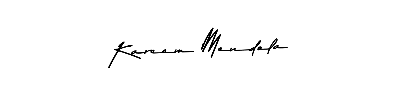 Design your own signature with our free online signature maker. With this signature software, you can create a handwritten (Asem Kandis PERSONAL USE) signature for name Kareem Mendola. Kareem Mendola signature style 9 images and pictures png