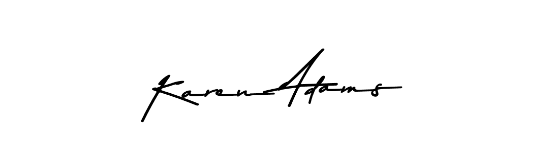 Use a signature maker to create a handwritten signature online. With this signature software, you can design (Asem Kandis PERSONAL USE) your own signature for name Karen Adams. Karen Adams signature style 9 images and pictures png