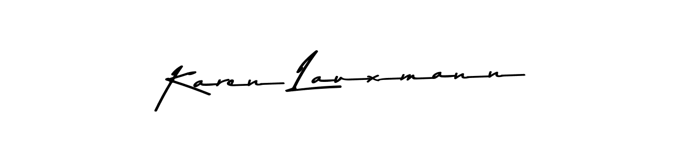 Create a beautiful signature design for name Karen Lauxmann. With this signature (Asem Kandis PERSONAL USE) fonts, you can make a handwritten signature for free. Karen Lauxmann signature style 9 images and pictures png