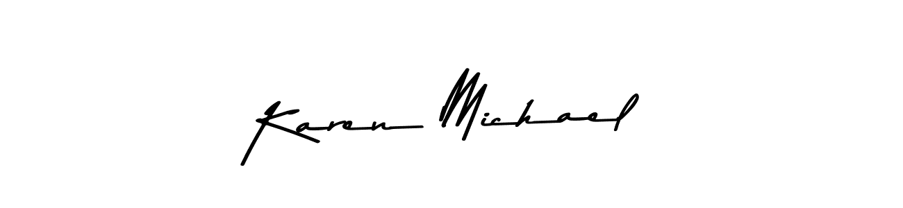 Here are the top 10 professional signature styles for the name Karen Michael. These are the best autograph styles you can use for your name. Karen Michael signature style 9 images and pictures png