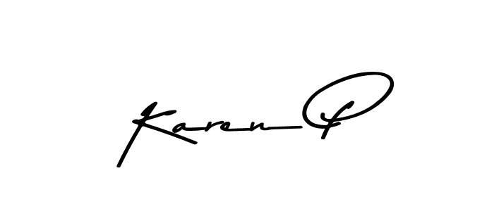 How to make Karen P signature? Asem Kandis PERSONAL USE is a professional autograph style. Create handwritten signature for Karen P name. Karen P signature style 9 images and pictures png