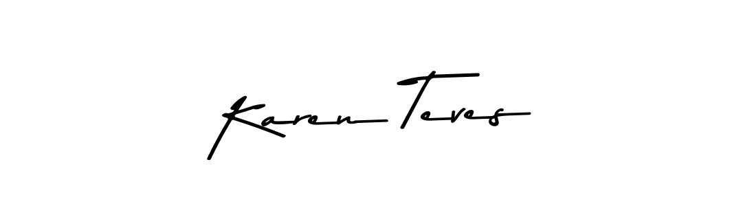 Similarly Asem Kandis PERSONAL USE is the best handwritten signature design. Signature creator online .You can use it as an online autograph creator for name Karen Teves. Karen Teves signature style 9 images and pictures png