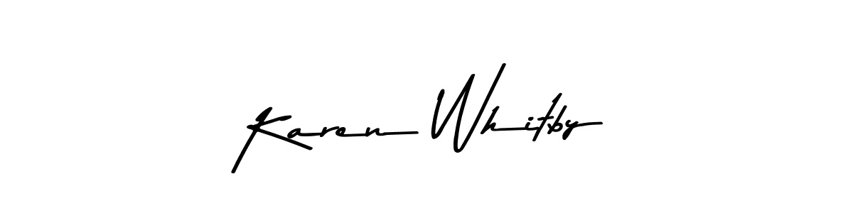 Here are the top 10 professional signature styles for the name Karen Whitby. These are the best autograph styles you can use for your name. Karen Whitby signature style 9 images and pictures png