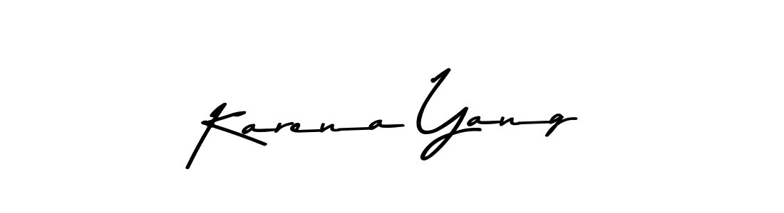 Asem Kandis PERSONAL USE is a professional signature style that is perfect for those who want to add a touch of class to their signature. It is also a great choice for those who want to make their signature more unique. Get Karena Yang name to fancy signature for free. Karena Yang signature style 9 images and pictures png