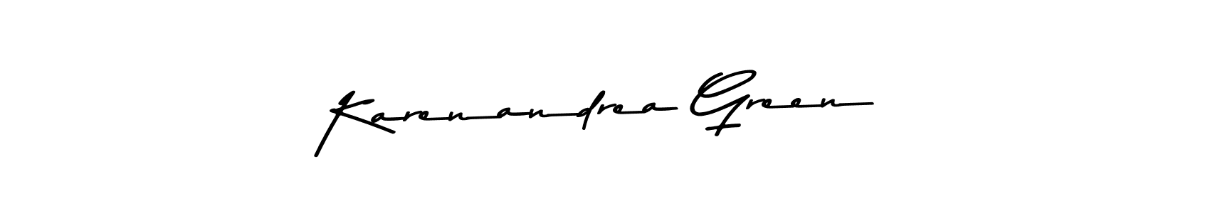 Asem Kandis PERSONAL USE is a professional signature style that is perfect for those who want to add a touch of class to their signature. It is also a great choice for those who want to make their signature more unique. Get Karenandrea Green name to fancy signature for free. Karenandrea Green signature style 9 images and pictures png