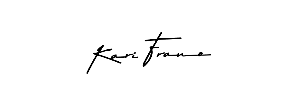 This is the best signature style for the Kari Frano name. Also you like these signature font (Asem Kandis PERSONAL USE). Mix name signature. Kari Frano signature style 9 images and pictures png