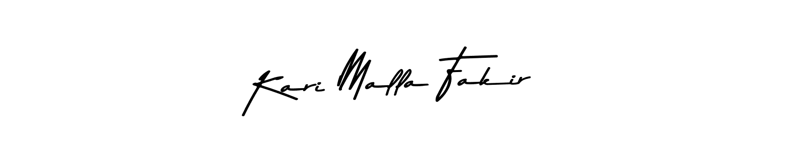 The best way (Asem Kandis PERSONAL USE) to make a short signature is to pick only two or three words in your name. The name Kari Malla Fakir include a total of six letters. For converting this name. Kari Malla Fakir signature style 9 images and pictures png