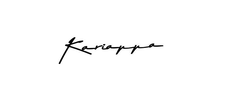 Design your own signature with our free online signature maker. With this signature software, you can create a handwritten (Asem Kandis PERSONAL USE) signature for name Kariappa. Kariappa signature style 9 images and pictures png