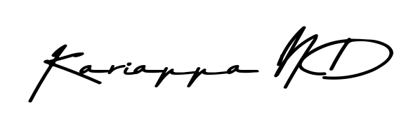 Make a beautiful signature design for name Kariappa N D. Use this online signature maker to create a handwritten signature for free. Kariappa N D signature style 9 images and pictures png
