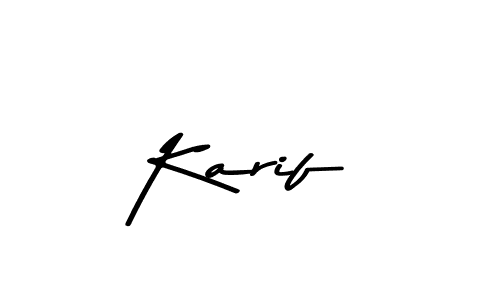 Also we have Karif name is the best signature style. Create professional handwritten signature collection using Asem Kandis PERSONAL USE autograph style. Karif signature style 9 images and pictures png