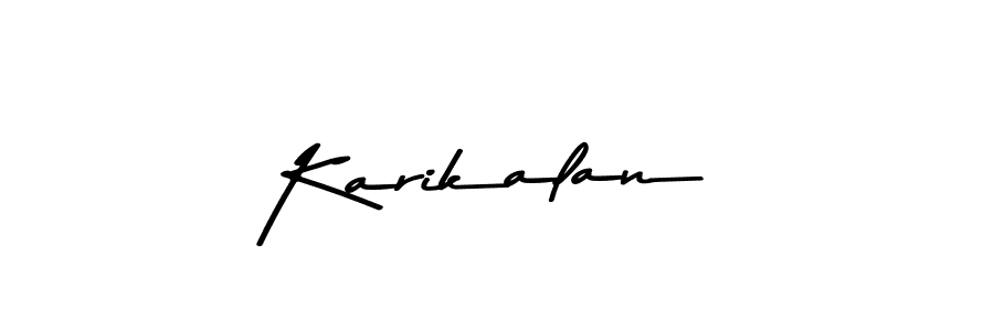 This is the best signature style for the Karikalan name. Also you like these signature font (Asem Kandis PERSONAL USE). Mix name signature. Karikalan signature style 9 images and pictures png