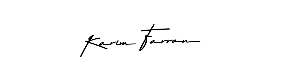 Make a beautiful signature design for name Karim Farran. Use this online signature maker to create a handwritten signature for free. Karim Farran signature style 9 images and pictures png