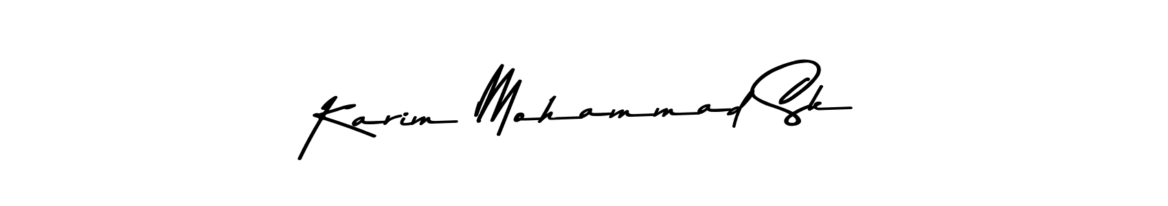 Design your own signature with our free online signature maker. With this signature software, you can create a handwritten (Asem Kandis PERSONAL USE) signature for name Karim Mohammad Sk. Karim Mohammad Sk signature style 9 images and pictures png