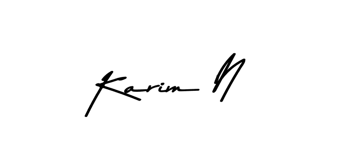 if you are searching for the best signature style for your name Karim N. so please give up your signature search. here we have designed multiple signature styles  using Asem Kandis PERSONAL USE. Karim N signature style 9 images and pictures png