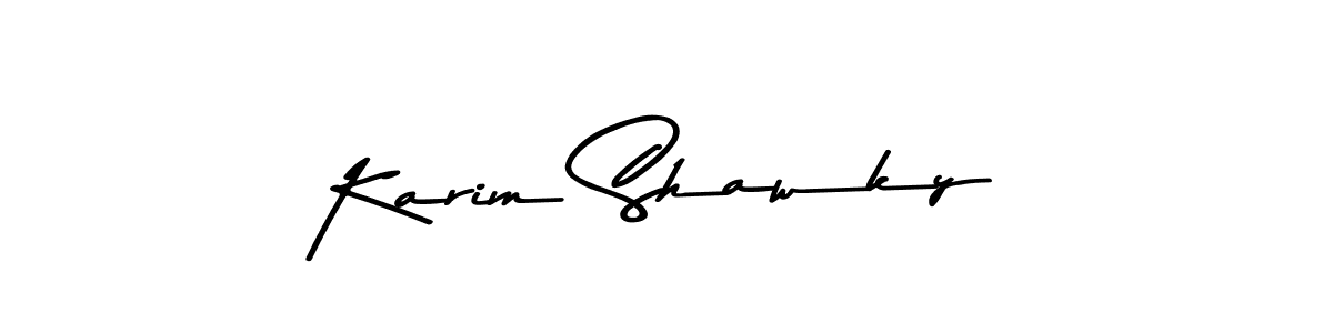 Create a beautiful signature design for name Karim Shawky. With this signature (Asem Kandis PERSONAL USE) fonts, you can make a handwritten signature for free. Karim Shawky signature style 9 images and pictures png