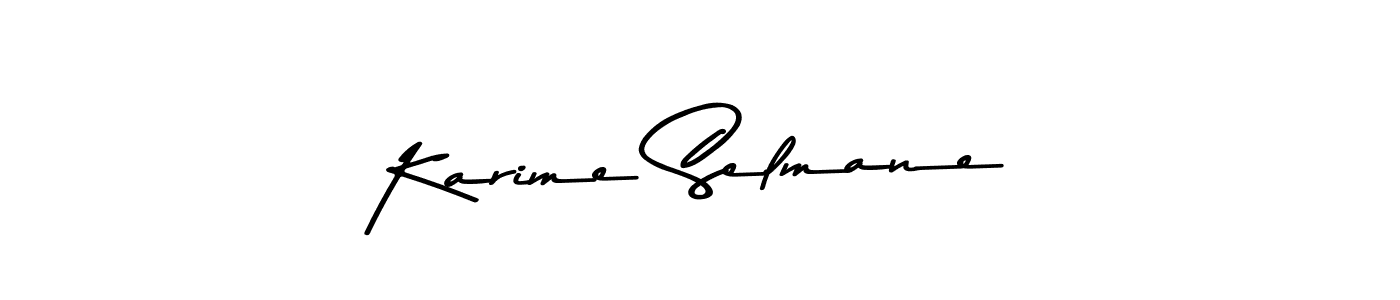 How to make Karime Selmane signature? Asem Kandis PERSONAL USE is a professional autograph style. Create handwritten signature for Karime Selmane name. Karime Selmane signature style 9 images and pictures png