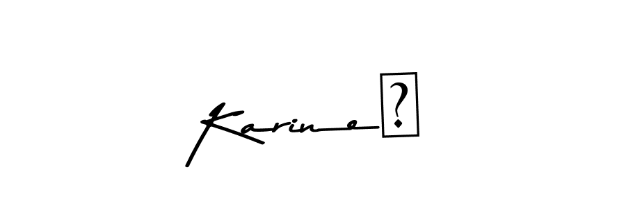 Also You can easily find your signature by using the search form. We will create Karine♡ name handwritten signature images for you free of cost using Asem Kandis PERSONAL USE sign style. Karine♡ signature style 9 images and pictures png