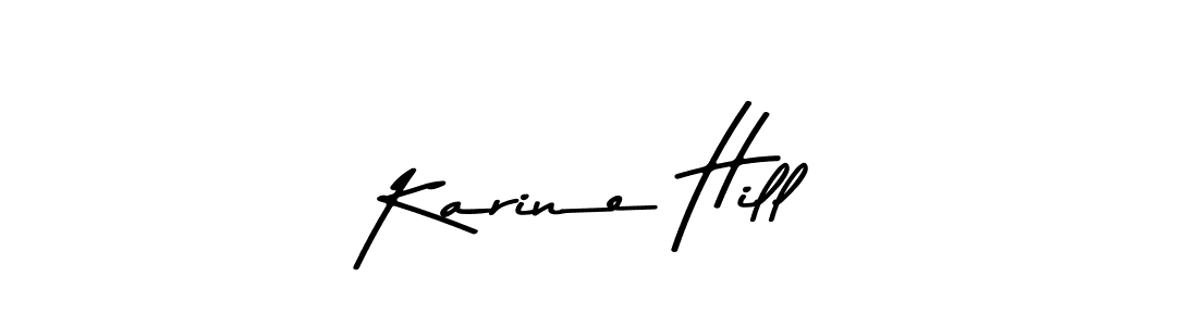 Similarly Asem Kandis PERSONAL USE is the best handwritten signature design. Signature creator online .You can use it as an online autograph creator for name Karine Hill. Karine Hill signature style 9 images and pictures png