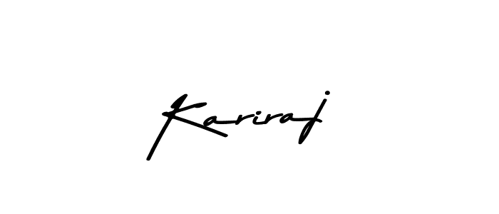 Use a signature maker to create a handwritten signature online. With this signature software, you can design (Asem Kandis PERSONAL USE) your own signature for name Kariraj. Kariraj signature style 9 images and pictures png