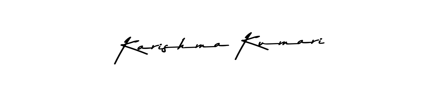 Design your own signature with our free online signature maker. With this signature software, you can create a handwritten (Asem Kandis PERSONAL USE) signature for name Karishma Kumari. Karishma Kumari signature style 9 images and pictures png