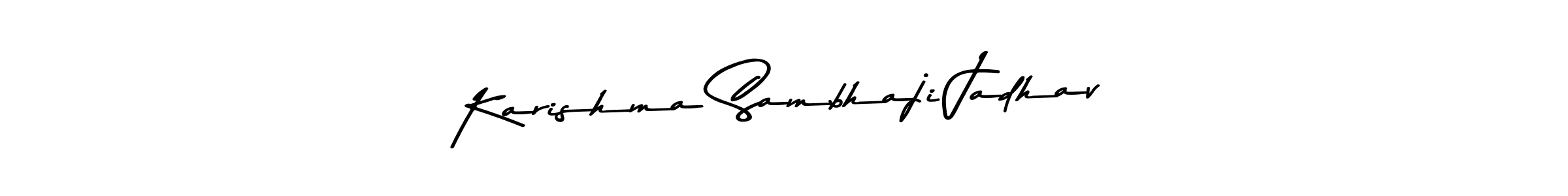 Karishma Sambhaji Jadhav stylish signature style. Best Handwritten Sign (Asem Kandis PERSONAL USE) for my name. Handwritten Signature Collection Ideas for my name Karishma Sambhaji Jadhav. Karishma Sambhaji Jadhav signature style 9 images and pictures png